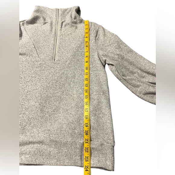NWT Parker & Quinn 1/4 Zip Pullover Gray Sweater Size Small - Picture 7 of 7